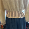 Pull mohair vintage rose dragée TS/M