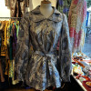 Blouse Gudule 70's lamée argent TS