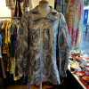 Blouse Gudule 70's lamée argent TS