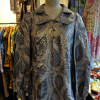 Blouse Gudule 70's lamée argent TS
