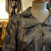 Blouse Gudule 70's lamée argent TS