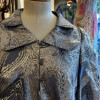 Blouse Gudule 70's lamée argent TS