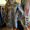 Blouse Gudule 70's lamée argent TS