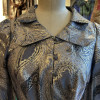 Blouse Gudule 70's lamée argent TS