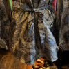 Blouse Gudule 70's lamée argent TS