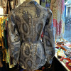 Blouse Gudule 70's lamée argent TS