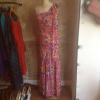 Robe vintage Saint-Laurent soie fleurs
