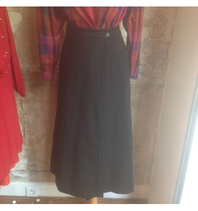 Jupe Saint-Laurent vintage noire T36