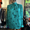Blouse Emanuel Ungaro vintage soie etoilés T42/38