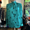 Blouse Emanuel Ungaro vintage soie etoilés T42/38