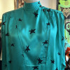 Blouse Emanuel Ungaro vintage soie etoilés T42/38