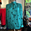 Blouse Emanuel Ungaro vintage soie etoilés T42/38