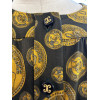 Blouse Chanel vintage soie pièces d'or monogramme