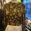 Blouse Chanel vintage soie pièces d'or monogramme