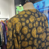 Blouse Chanel vintage soie pièces d'or monogramme