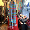 Rare étole soie Saint-Laurent rive gauche plumes