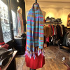 Rare étole soie Saint-Laurent rive gauche plumes