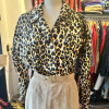 Blouse Saint-Laurent rive gauche T40 léopard
