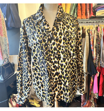Blouse Saint-Laurent rive gauche T40 léopard