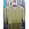 Robe Christian Dior vintage soie rayée T36 environ