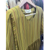 Robe Christian Dior vintage soie rayée T36 environ