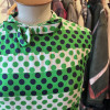 Robe soie pois Michele Morgan vintage