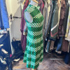 Robe soie pois Michele Morgan vintage