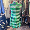 Robe soie pois Michele Morgan vintage