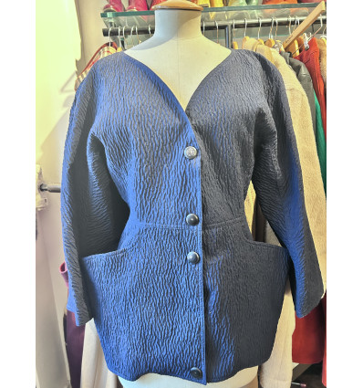 Veste Anne Marie Beretta vintage gauffrée T38