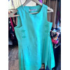 Robe Geoffrey Beene vert années 60