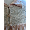 Robe soie et dentelle années 20