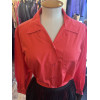 Blouse Saint-Laurent vintage coton rouge T42