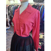 Blouse Saint-Laurent vintage coton rouge T42
