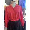 Blouse Saint-Laurent vintage coton rouge T42