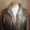 Blouse Saint-Laurent effet python sur or