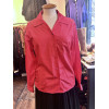 Blouse Saint-Laurent vintage coton rouge T42
