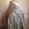 Blouse Saint-Laurent effet python sur or