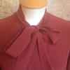 Blouse Saint-Laurent vintage bordeaux
