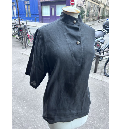 Blouse Anne Marie Beretta vintage lin T36