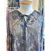 Blouse velours dévoré Anne Marie Beretta vintage TM/L