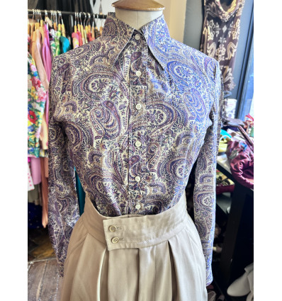 Chemise/blouse soie vintage Cacharel