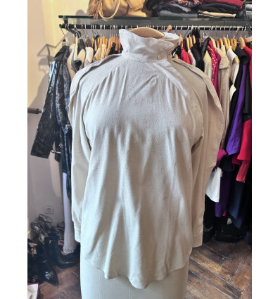 Blouse Kenzo vintage bourrette de soie TS