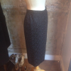 Jupe Saint-Laurent vintage effet astrakan