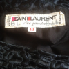 Jupe Saint-Laurent vintage effet astrakan