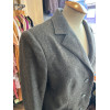 Veste Hermès vintage laine gris anthracite TM
