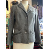 Veste Hermès vintage laine gris anthracite TM