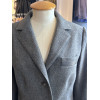 Veste Hermès vintage laine gris anthracite TM