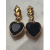 Paire de clips Yves Saint-Laurent vintage coeur