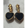 Paire de clips Yves Saint-Laurent vintage coeur