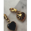 Paire de clips Yves Saint-Laurent vintage coeur